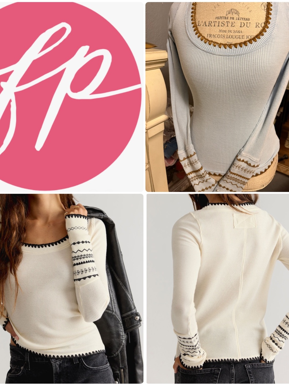Free People | Aspen Baby Blue Thermal